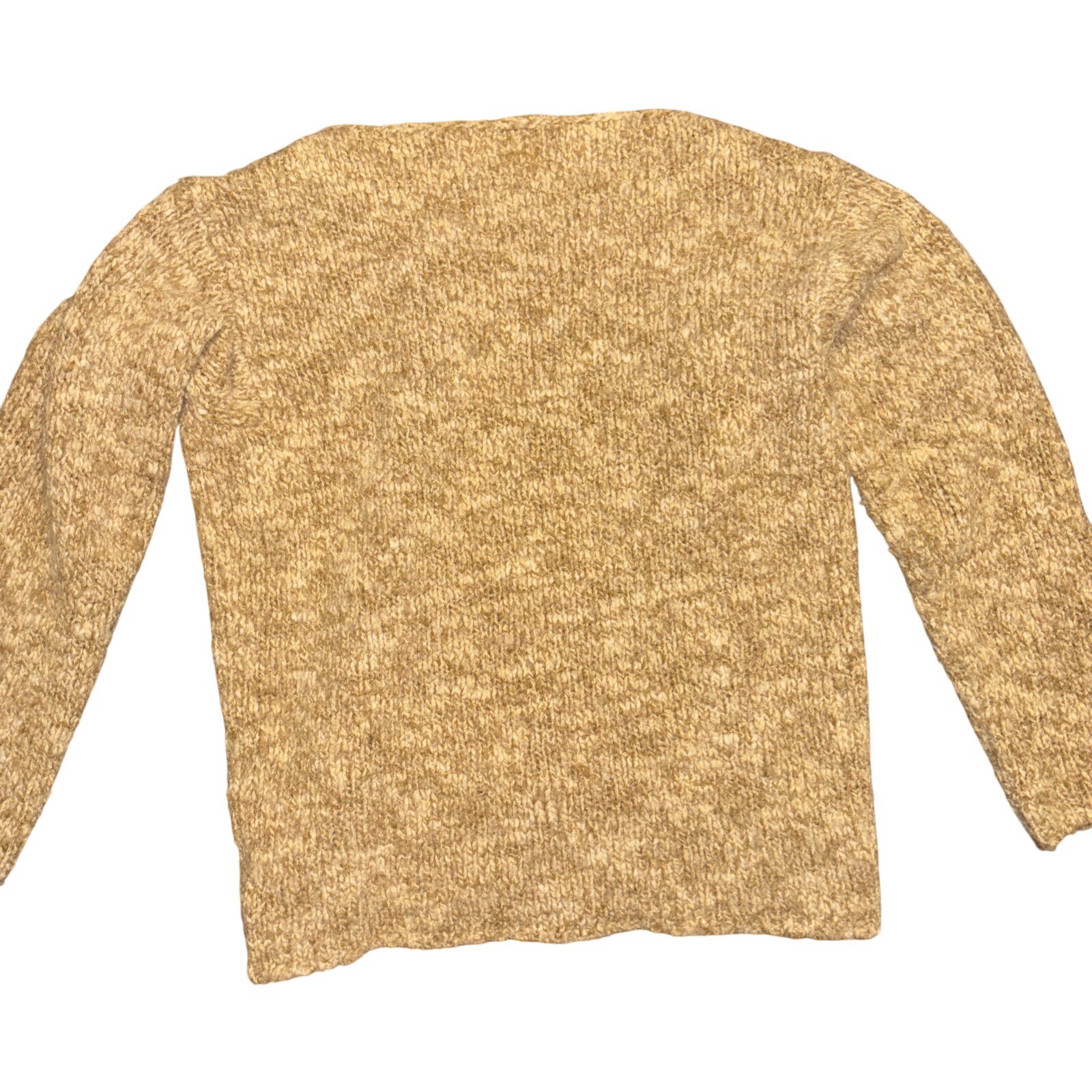 Jones New York Sport Women Heathered Tan Knit Long Sleeve Sweater S/Ch